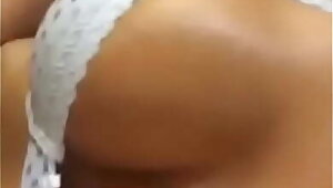 Woman with big breasts gets her nipple very rich